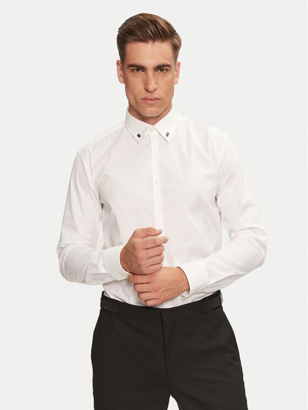 Hugo Hugo Košulja Ermo 50528474 Bijela Slim Fit