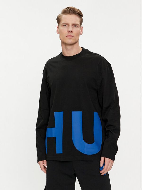 Hugo Hugo Majica dugih rukava Nallison 50509775 Crna Regular Fit