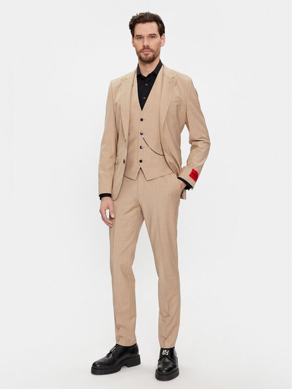 Hugo Hugo Odijelo Hesten 50509390 Bež Extra Slim Fit