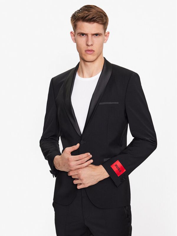 Hugo Hugo Sakoi 50476333 Crna Extra Slim Fit