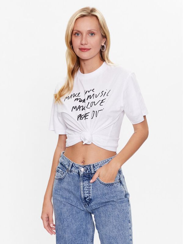 Hugo Hugo T-shirt 50486320 Bijela Regular Fit
