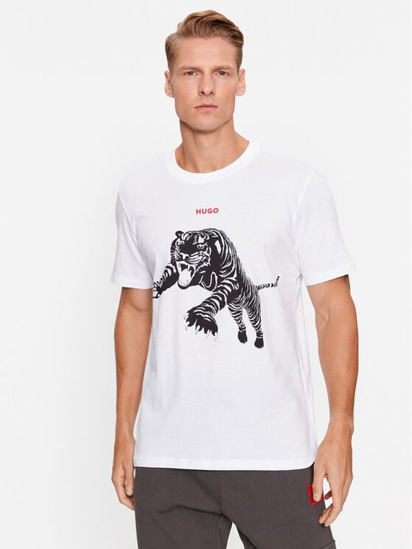 Hugo Hugo T-shirt Darpione 50498196 Bijela Regular Fit