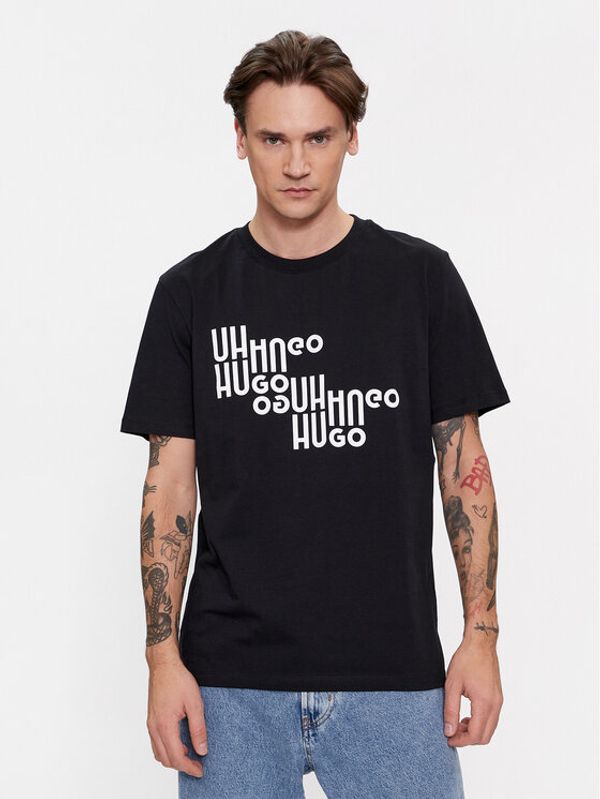 Hugo Hugo T-shirt Davalon 50504936 Crna Regular Fit