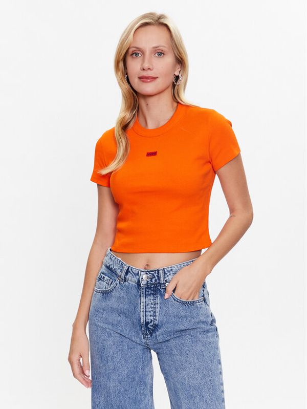 Hugo Hugo T-shirt Deluisa 50489120 Narančasta Slim Fit