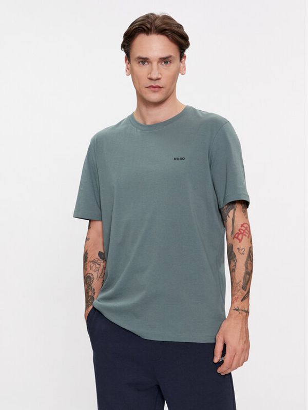 Hugo Hugo T-shirt Dero222 50466158 Zelena Regular Fit