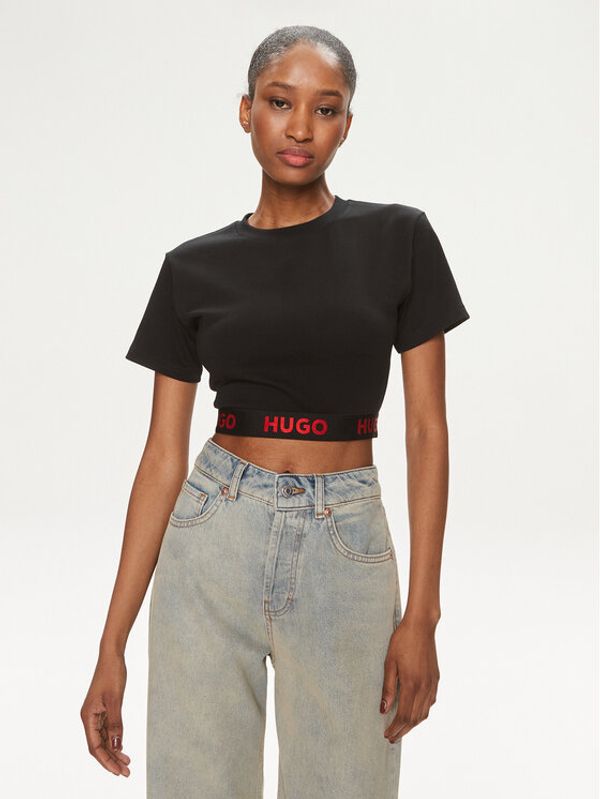 Hugo Hugo T-shirt Logo 50520497 Crna Relaxed Fit