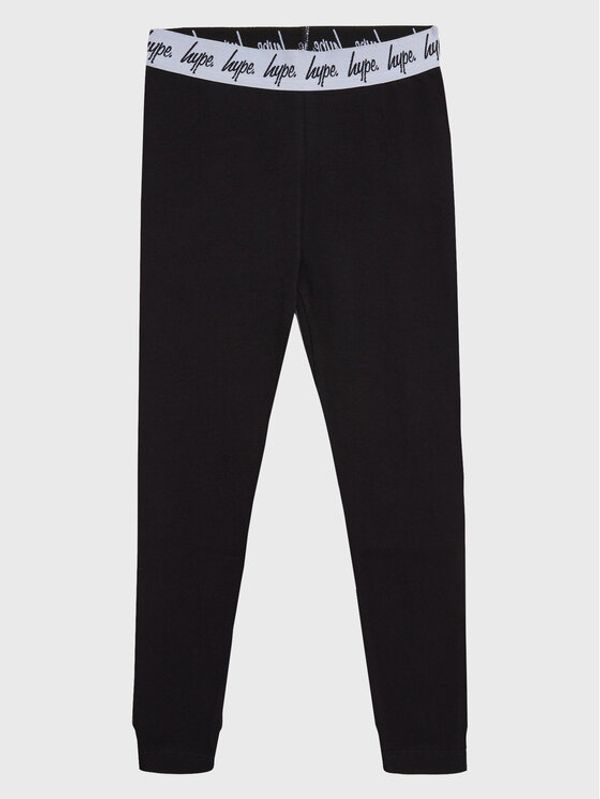 HYPE HYPE Leggings CORE21-099 Crna Slim Fit