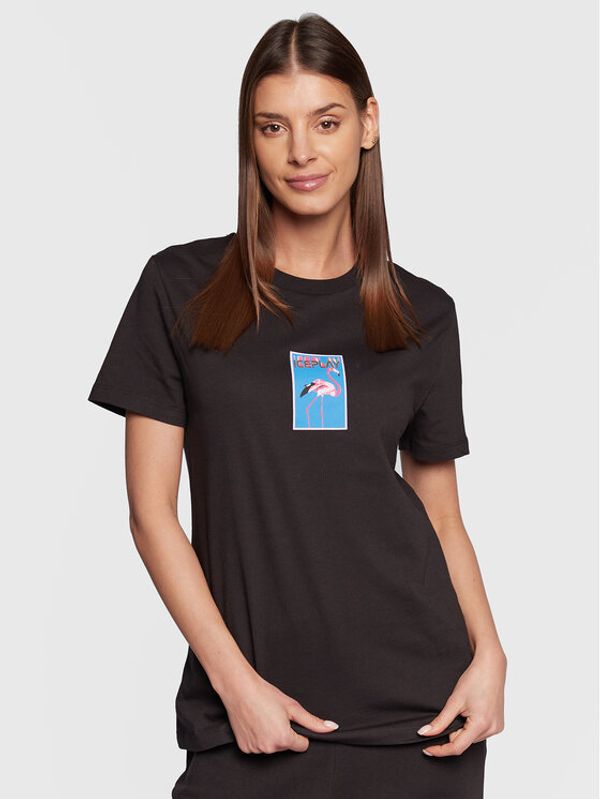 Ice Play Ice Play T-shirt 23E U2M0 F024 6324 9000 Crna Regular Fit