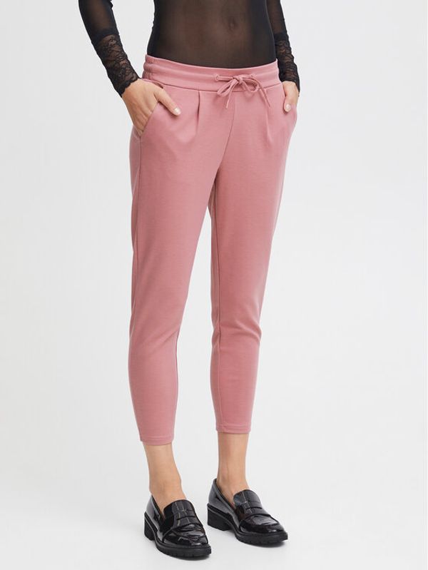 ICHI ICHI Hlače 20104757 Ružičasta Slim Fit
