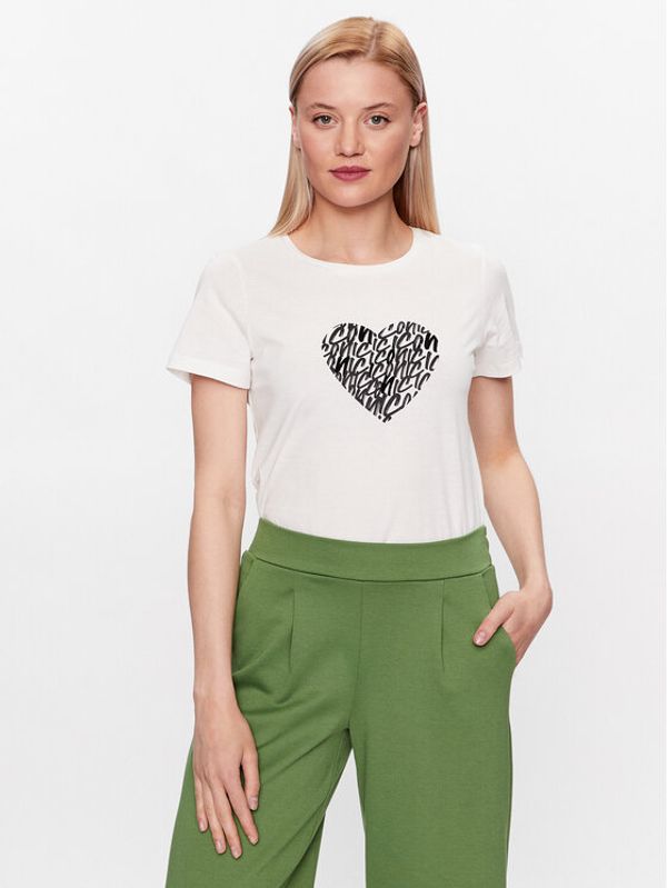 ICHI ICHI T-shirt 20118132 Bijela Regular Fit