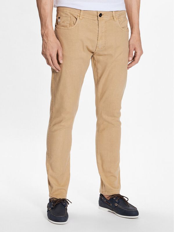 INDICODE INDICODE Hlače Rajan 60-249 Smeđa Regular Fit