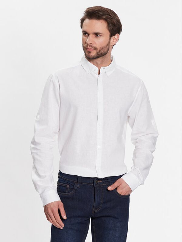 INDICODE INDICODE Košulja Hanko 20-327 Bijela Regular Fit