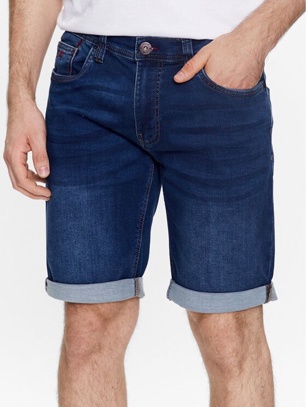 INDICODE INDICODE Kratke traperice Delmare 70-682 Plava Regular Fit