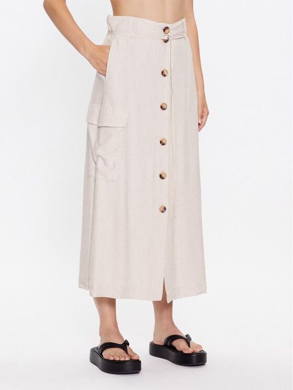 InWear InWear Midi suknja Kei 30108221 Écru A-Line Fit