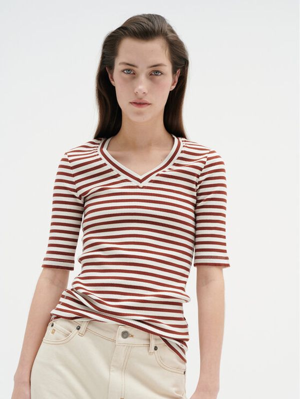 InWear InWear T-shirt Dagnaiw Striped V 30107270 Šarena Slim Fit