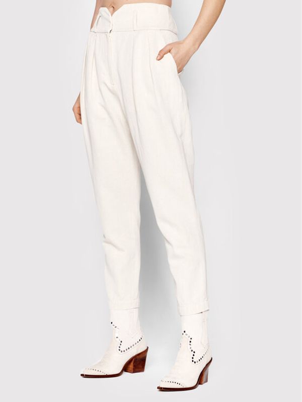 IRO IRO Hlače Yila AQ085 Bež Regular Fit