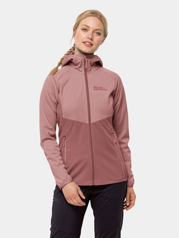 Jack Wolfskin Jack Wolfskin Softshell jakna Go Hike Softshell 1306862 Tamnocrvena Regular Fit