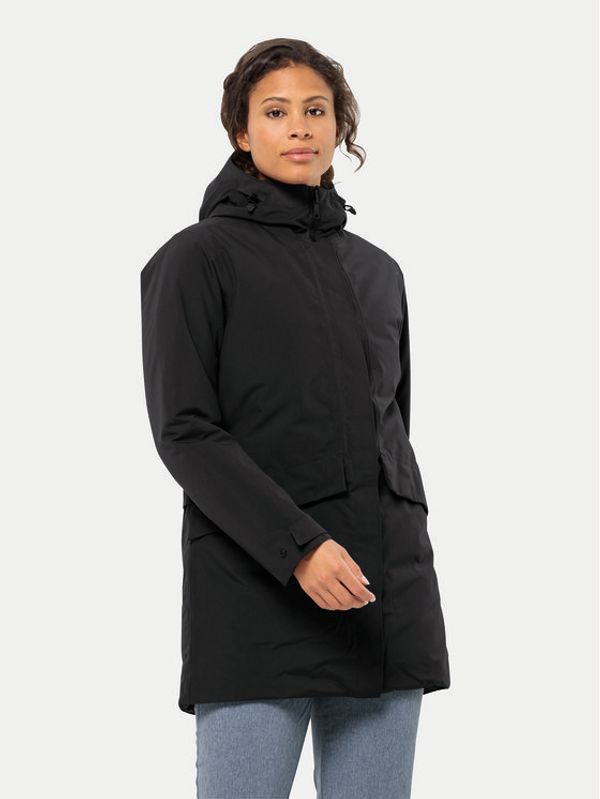 Jack Wolfskin Jack Wolfskin Zimska jakna Tempelhof Coat 1116151 Crna Regular Fit