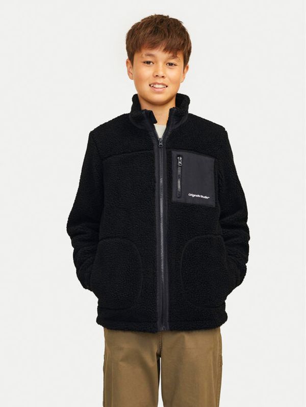 Jack&Jones Junior Jack&Jones Junior Prijelazna jakna Teddy 12261341 Crna Regular Fit
