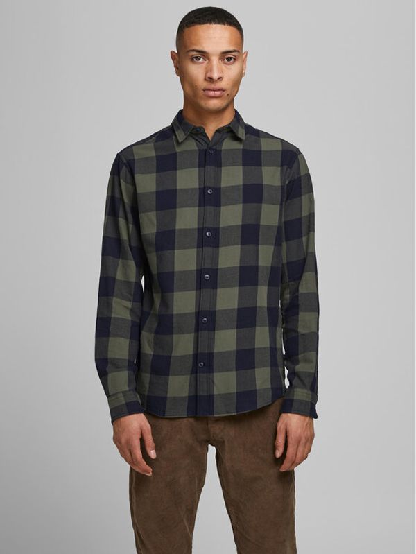 Jack&Jones Jack&Jones Košulja 12181602 Zelena Slim Fit
