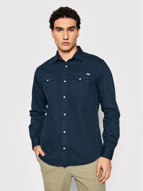 Jack&Jones Jack&Jones Košulja Sheridan 12138115 Tamnoplava Slim Fit