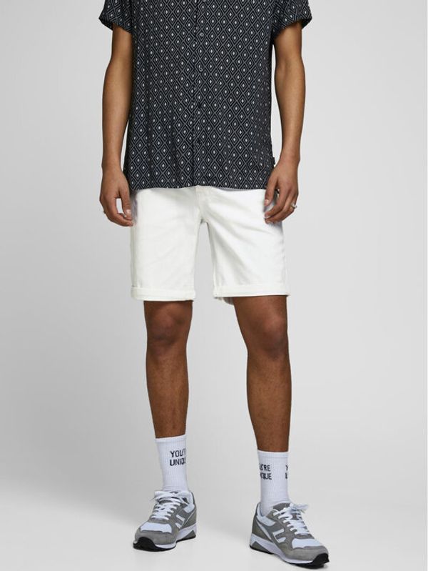 Jack&Jones Jack&Jones Kratke traperice Jpstrick 12258430 Bijela Regular Fit