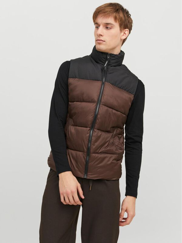 Jack&Jones Jack&Jones Prsluk 12235861 Smeđa Regular Fit