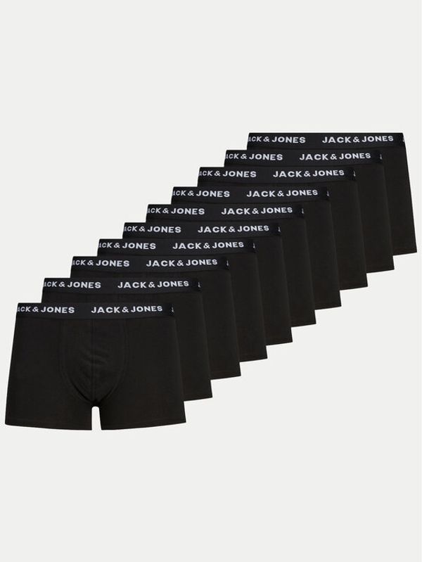 Jack&Jones Jack&Jones Set od 10 pari bokserica Solid 12189937 Crna