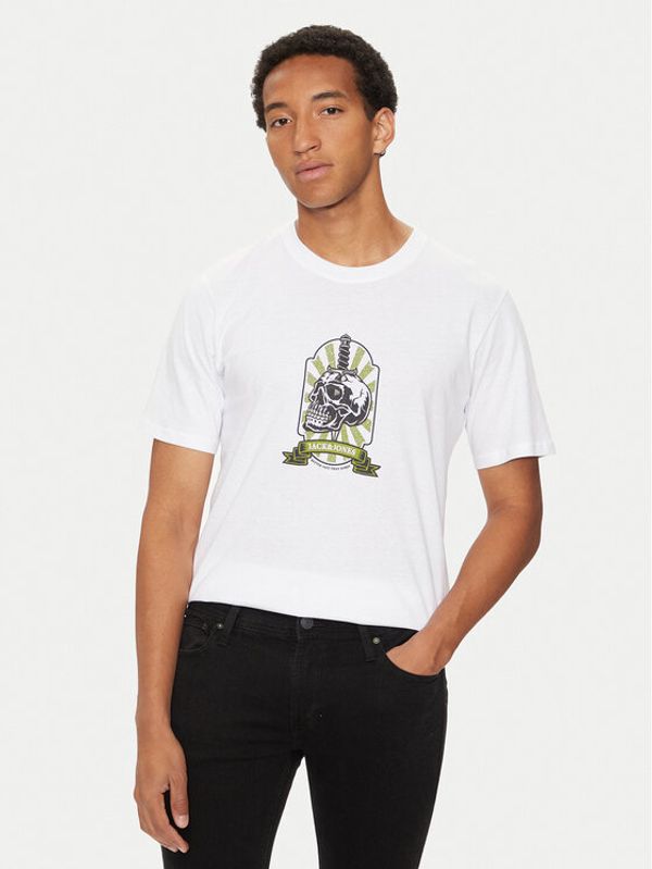 Jack&Jones Jack&Jones T-shirt Seven Skull 12262491 Bijela Regular Fit