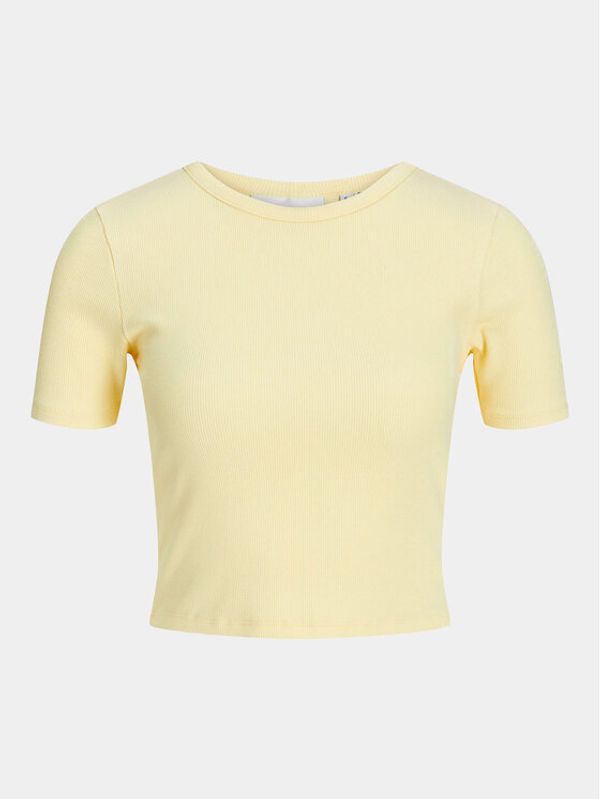 JJXX JJXX T-shirt Florie 12217164 Žuta Slim Fit