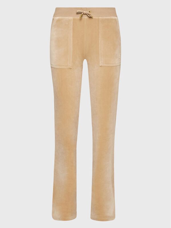 Juicy Couture Juicy Couture Donji dio trenerke Del Ray JCAP180 Bež Regular Fit
