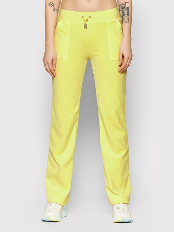 Juicy Couture Juicy Couture Donji dio trenerke Delray JCCB221003 Žuta Regular Fit