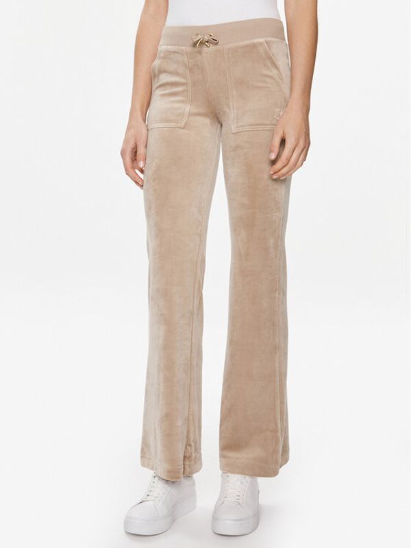 Juicy Couture Juicy Couture Donji dio trenerke Layla JCSEBJ001G Smeđa Regular Fit
