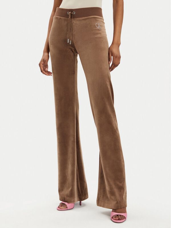 Juicy Couture Juicy Couture Donji dio trenerke Rodeo Layla JCBBJ223823 Smeđa Regular Fit