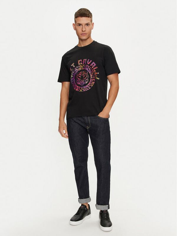 Just Cavalli Just Cavalli T-shirt 76OAHC17 Crna Regular Fit