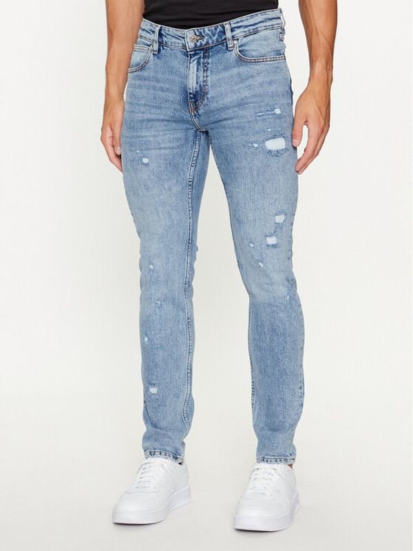 Just Cavalli Just Cavalli Traperice 75OAB5J0 Plava Slim Fit