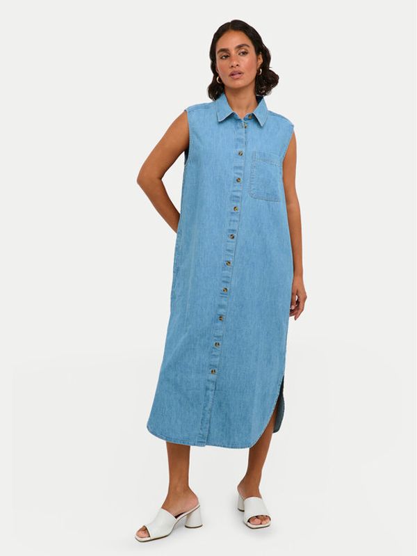 Kaffe Kaffe Jeans haljina Louise 10508518 Plava Regular Fit
