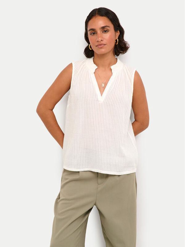 Kaffe Kaffe Top Alice 10508545 Bijela Regular Fit