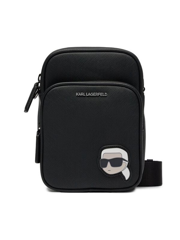 KARL LAGERFELD KARL LAGERFELD Crossover torbica 240M3123 Crna