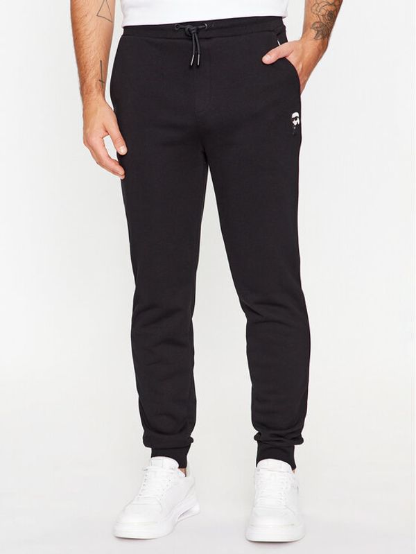 KARL LAGERFELD KARL LAGERFELD Donji dio trenerke 705896 500900 Crna Regular Fit