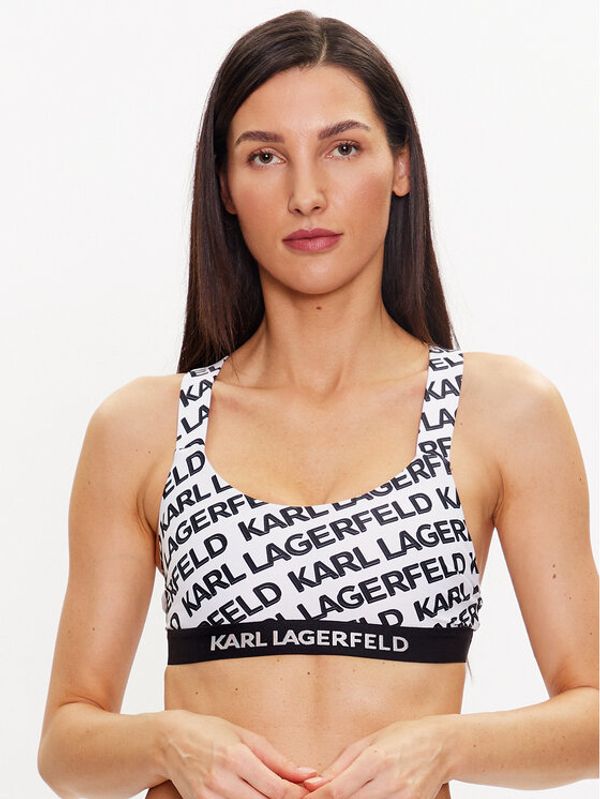 KARL LAGERFELD KARL LAGERFELD Gornji dio kupaćeg kostima 230W2213 Bijela