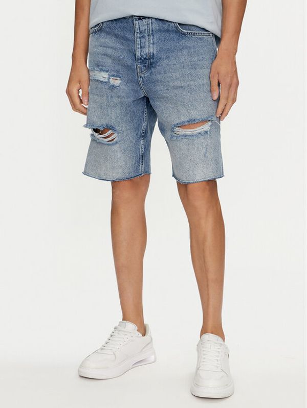 Karl Lagerfeld Jeans Karl Lagerfeld Jeans Kratke traperice 241D1117 Plava Relaxed Fit