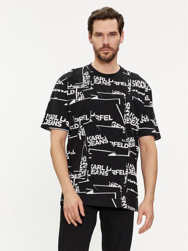 Karl Lagerfeld Jeans Karl Lagerfeld Jeans T-shirt 240D1709 Crna Relaxed Fit