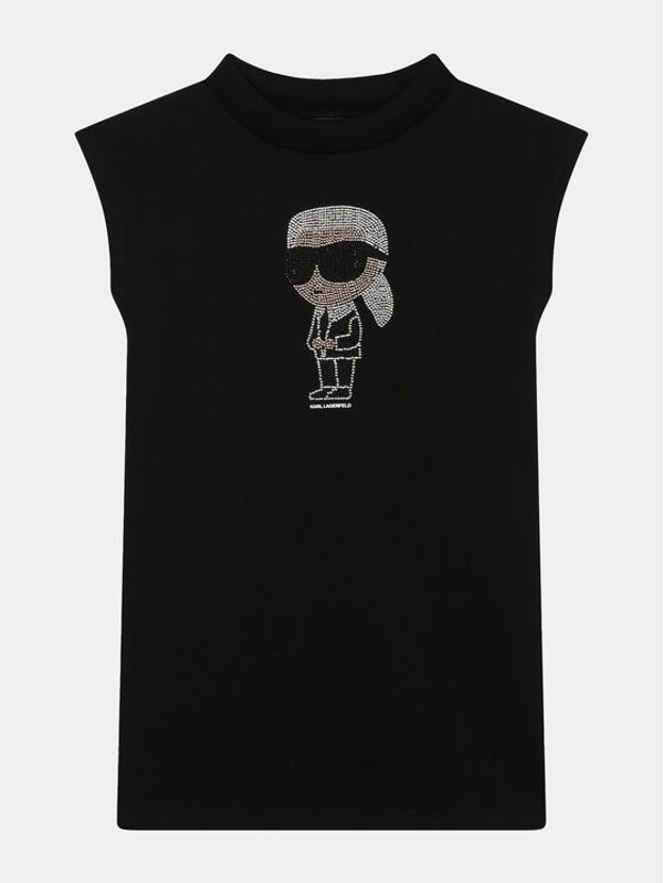 Karl Lagerfeld Kids Karl Lagerfeld Kids Haljina za svaki dan Z30076 D Crna Regular Fit