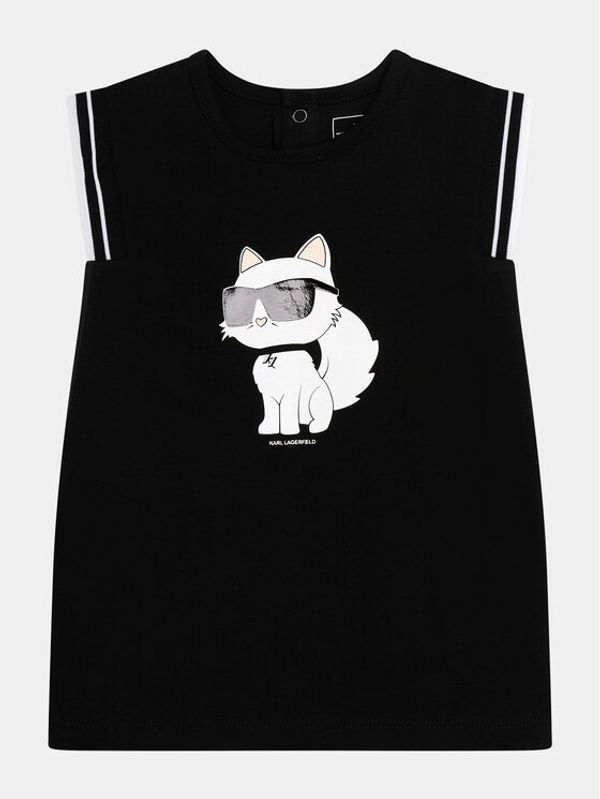 Karl Lagerfeld Kids Karl Lagerfeld Kids Haljina za svaki dan Z30118 M Crna Regular Fit