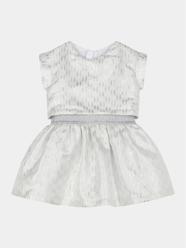Karl Lagerfeld Kids Karl Lagerfeld Kids Haljina za svaki dan Z30121 S Écru Regular Fit