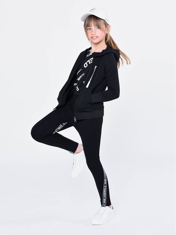Karl Lagerfeld Kids Karl Lagerfeld Kids Leggings Z14203 D Crna Regular Fit