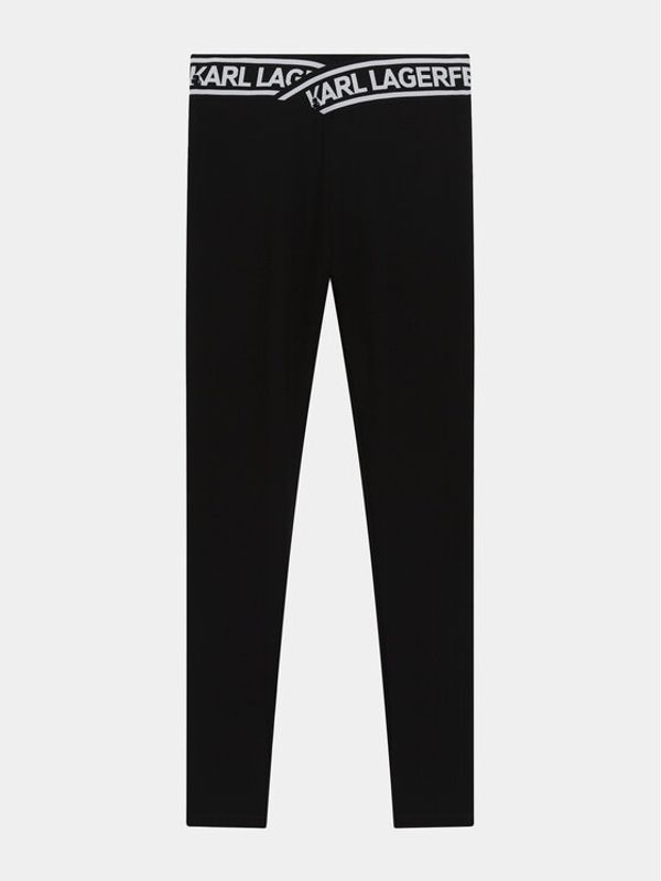 Karl Lagerfeld Kids Karl Lagerfeld Kids Leggings Z30068 D Crna Slim Fit