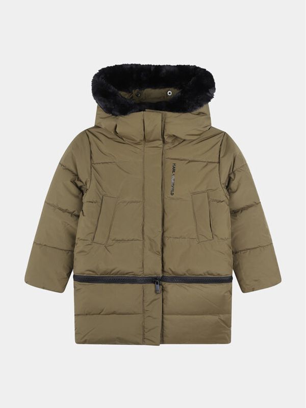 Karl Lagerfeld Kids Karl Lagerfeld Kids Pernata jakna Z16167 D Kaki Regular Fit