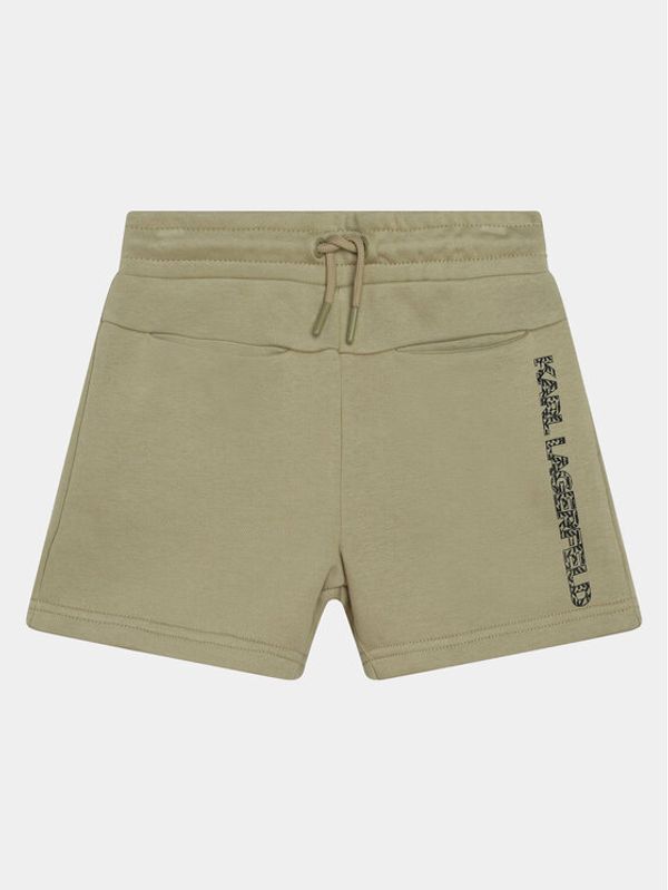 Karl Lagerfeld Kids Karl Lagerfeld Kids Sportske kratke hlače Z30025 D Zelena Regular Fit